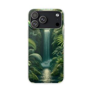 Jungle Waterfall Trendy iPhone Samsung Flexi Smart Phone Back Case