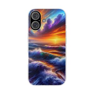 Artistic Sunset Popular Trendy iPhone Samsung Flexi Smart Phone Back Case