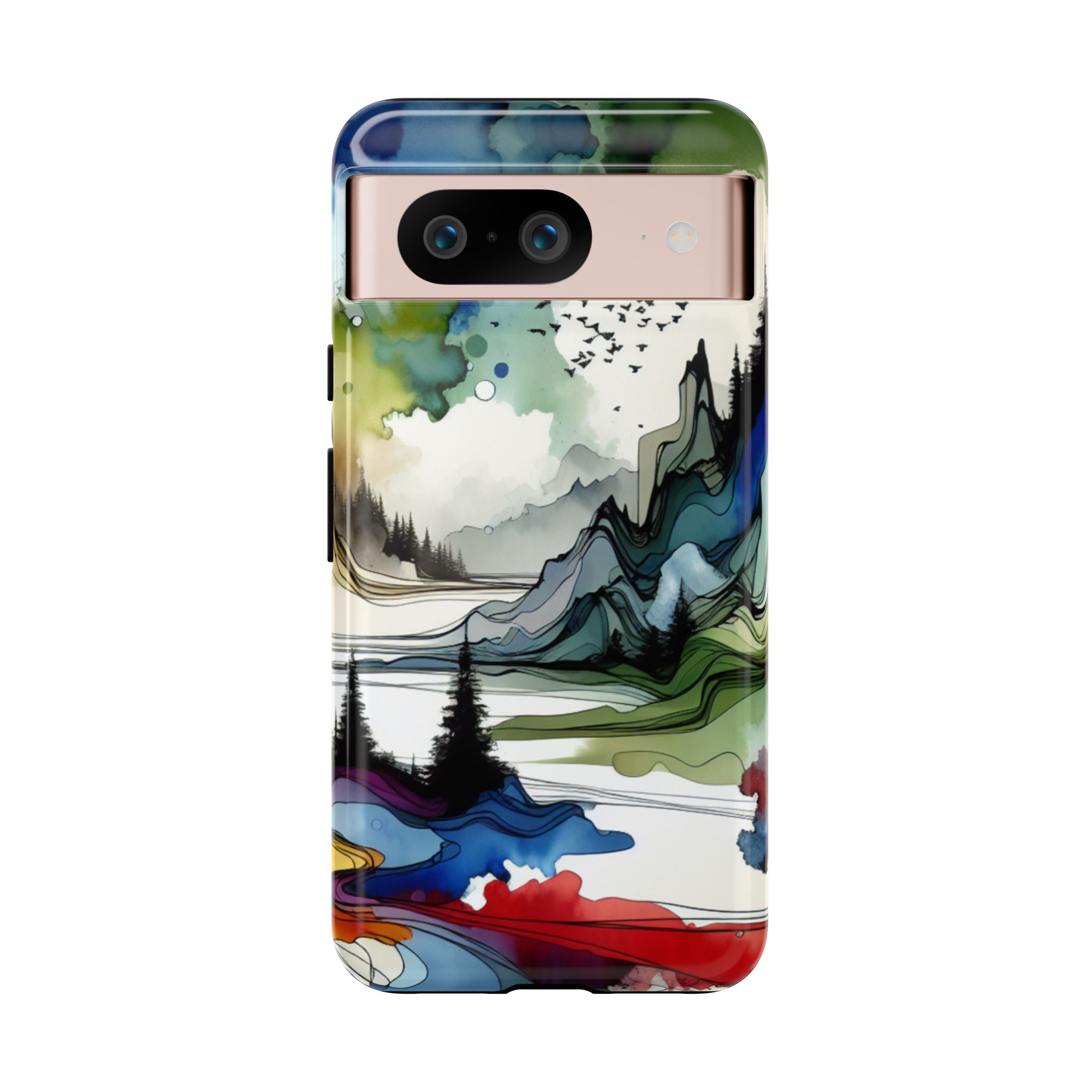 Modern Artistic Landscape Trendy Tough Phone Case for iPhone, Samsung & Google Pixel - Image 6
