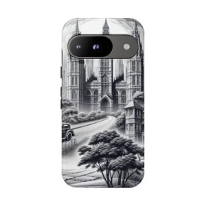 Black & White Vibes Tough Hard Phone Case for iPhone, Samsung & Google Pixel