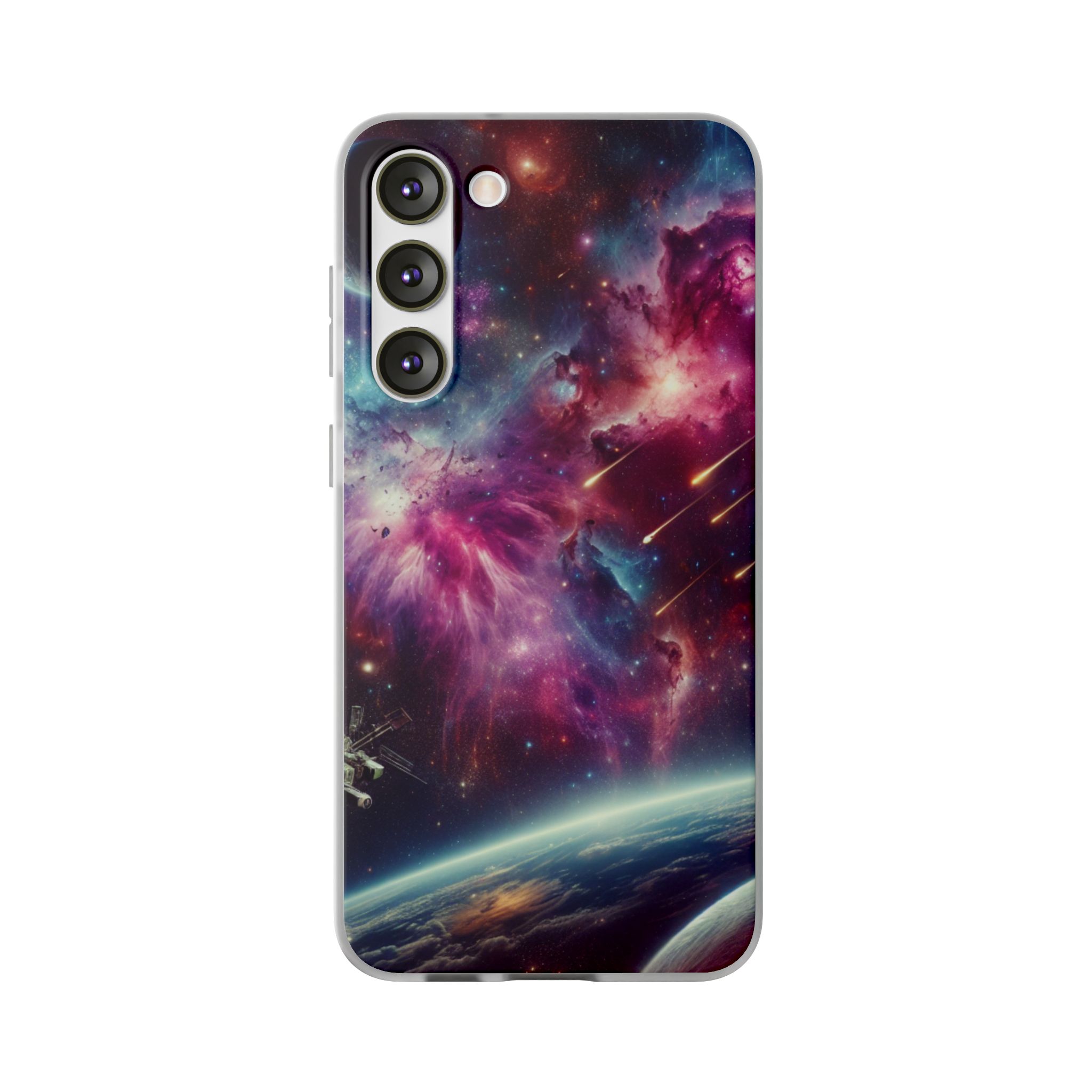 Animated Space Galaxy Popular Trendy Resistant Flexi Phone Back Case - Image 4