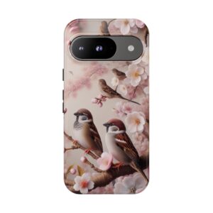 Sparrows In Wild Tough Hard Phone Case for iPhone, Samsung & Google Pixel