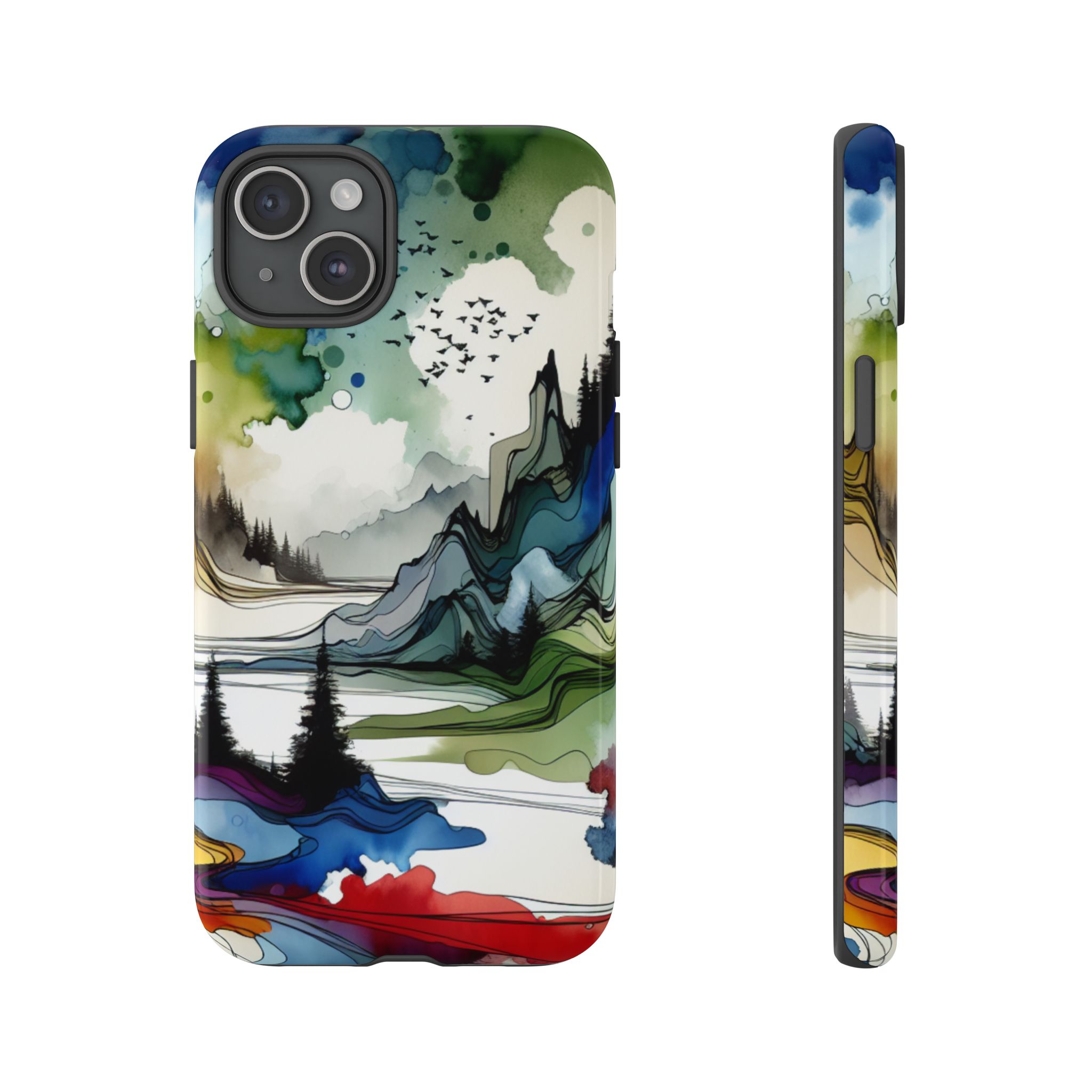 Modern Artistic Landscape Trendy Tough Phone Case for iPhone, Samsung & Google Pixel - Image 11