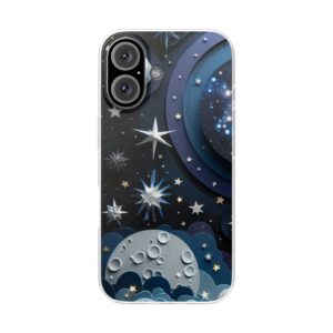 Artistic Galaxy Fun Trendy Resistant Flexi Phone Back Case
