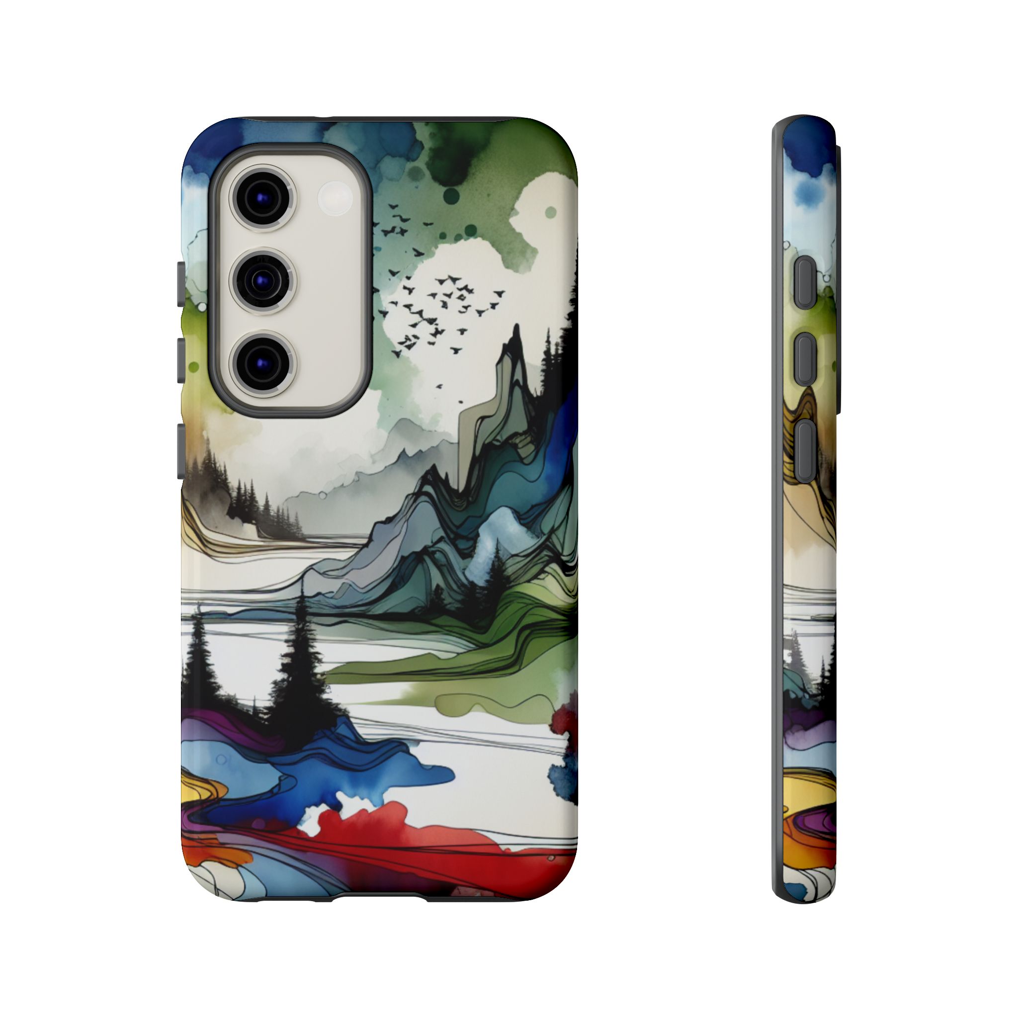 Modern Artistic Landscape Trendy Tough Phone Case for iPhone, Samsung & Google Pixel - Image 10