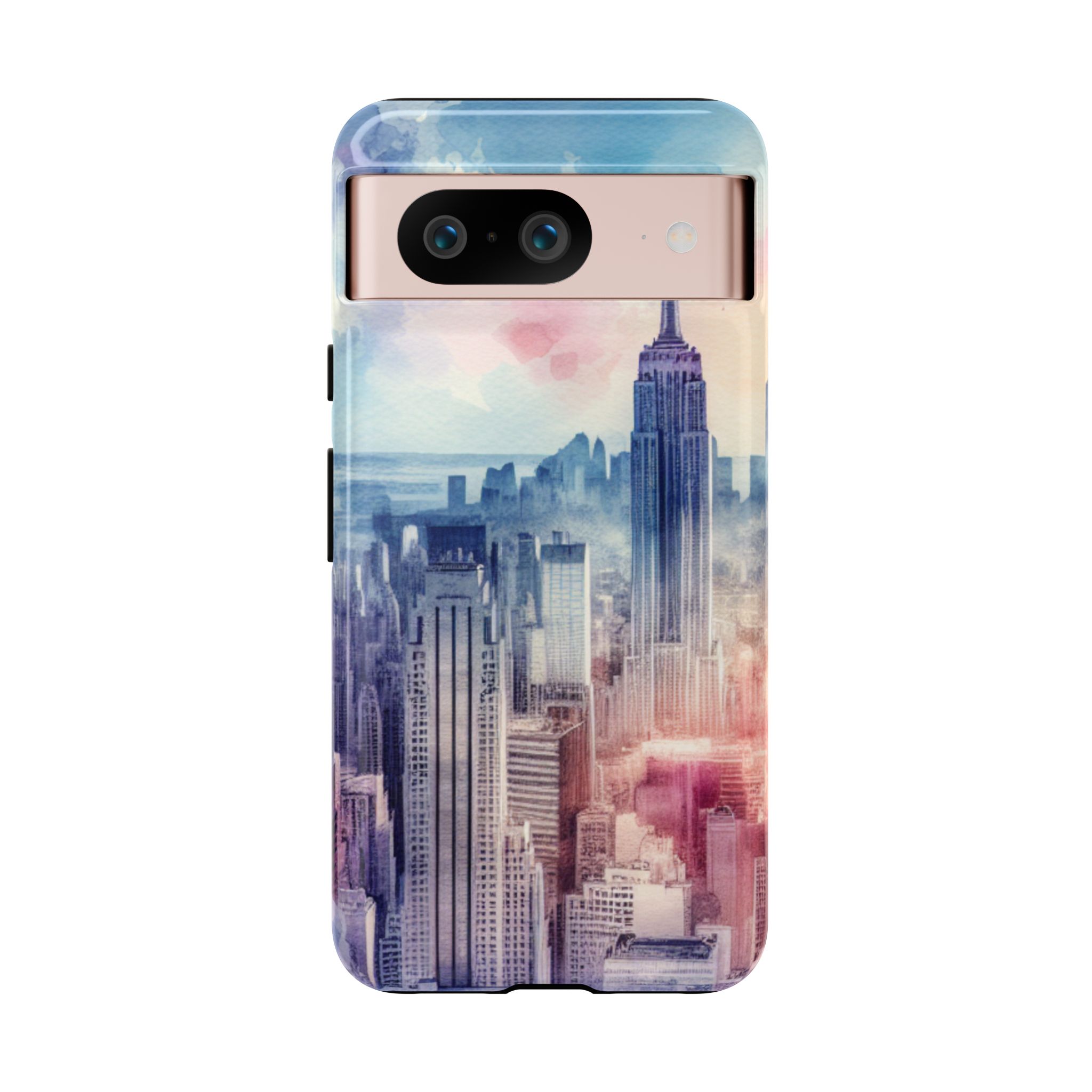 Skyscrapers Painting Trendy Tough Phone Case for iPhone, Samsung & Google Pixel - Image 5