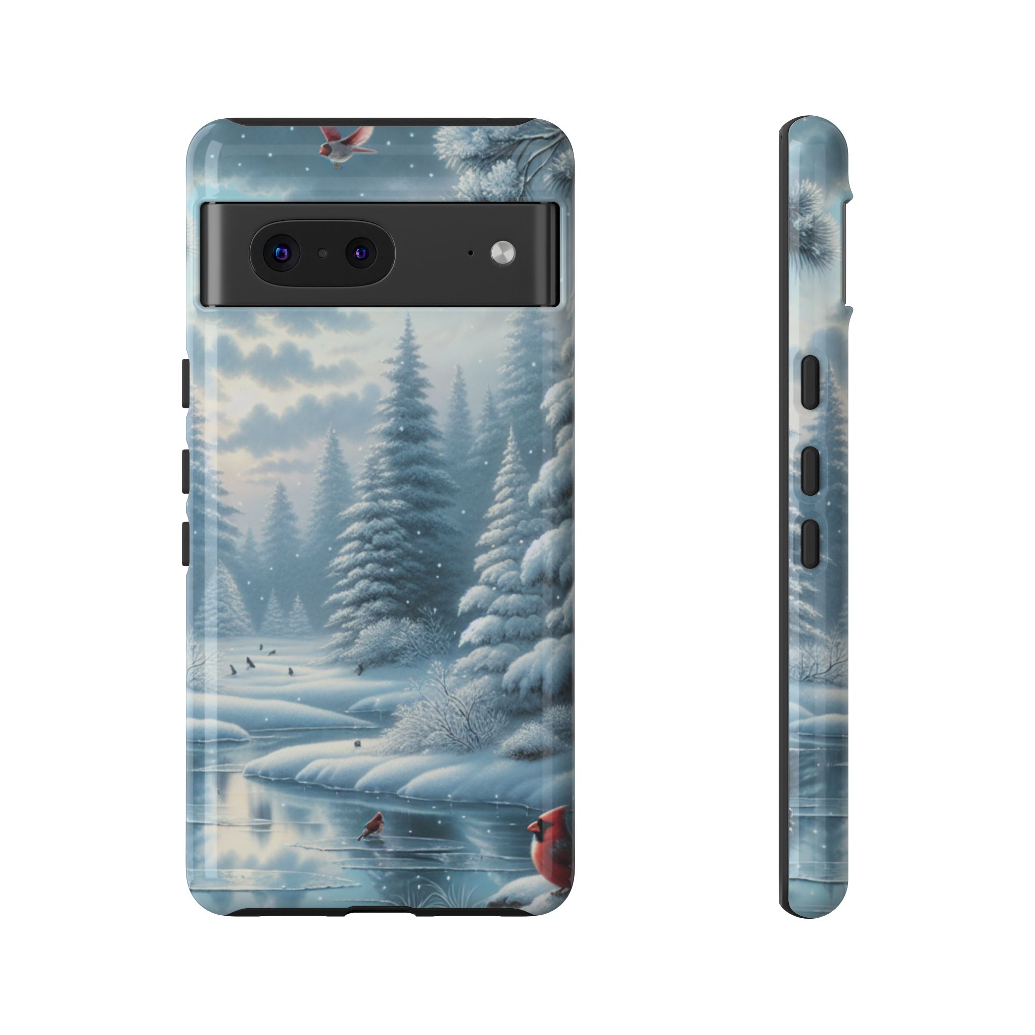 Snowy Winter Land Tough Hard Phone Case for iPhone, Samsung & Google Pixel - Image 7