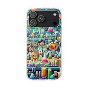 Animated Laboratory Trendy Resistant Flexi Phone Back Case