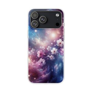 Floral Galaxy Resistant iPhone Samsung Flexi Smart Phone Back Case/Cover