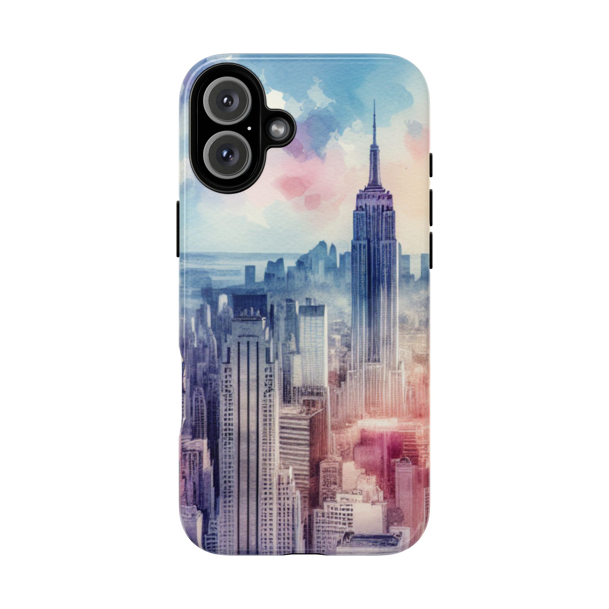 Skyscrapers Painting Trendy Tough Phone Case for iPhone, Samsung & Google Pixel - Image 12