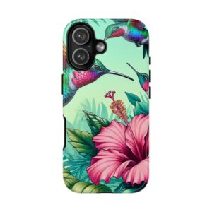Birds & Flowers Tough Hard Phone Case for iPhone, Samsung & Google Pixel