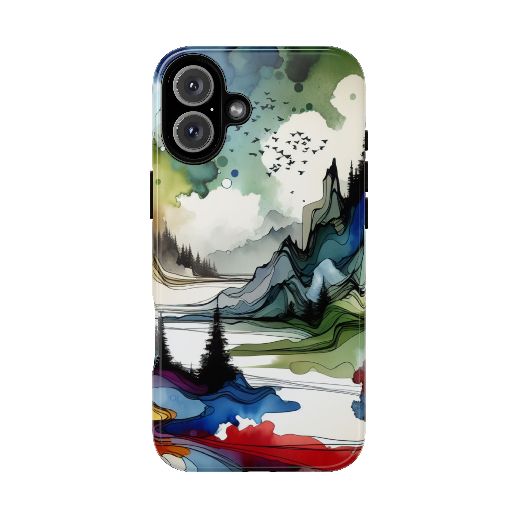 Modern Artistic Landscape Trendy Tough Phone Case for iPhone, Samsung & Google Pixel - Image 12