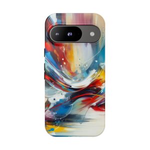 Dancing Colors Fun Trendy Tough Phone Case for iPhone, Samsung & Google Pixel