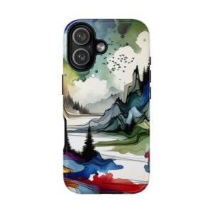 Modern Artistic Landscape Trendy Tough Phone Case for iPhone, Samsung & Google Pixel