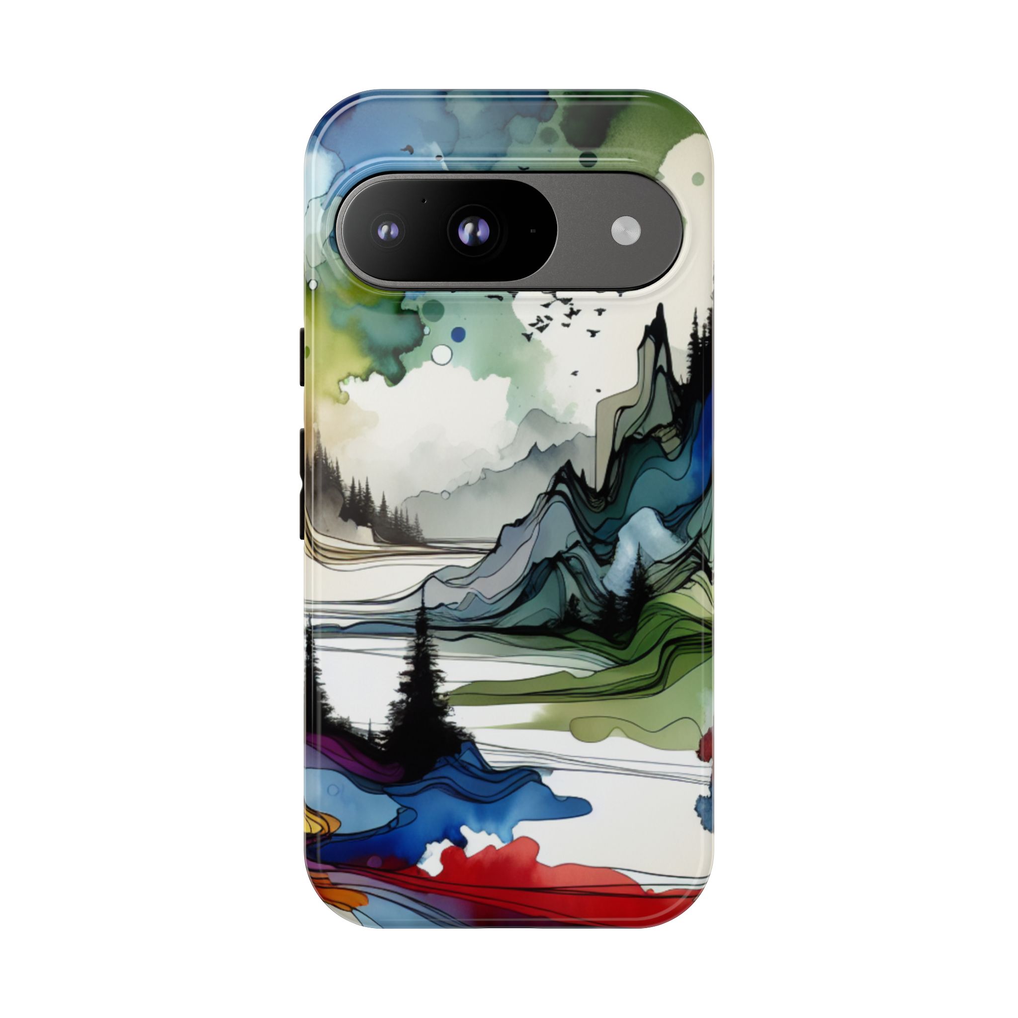 Modern Artistic Landscape Trendy Tough Phone Case for iPhone, Samsung & Google Pixel - Image 5