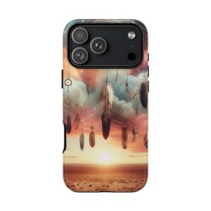 Flying Feathers Trendy Tough Phone Case for iPhone, Samsung & Google Pixel