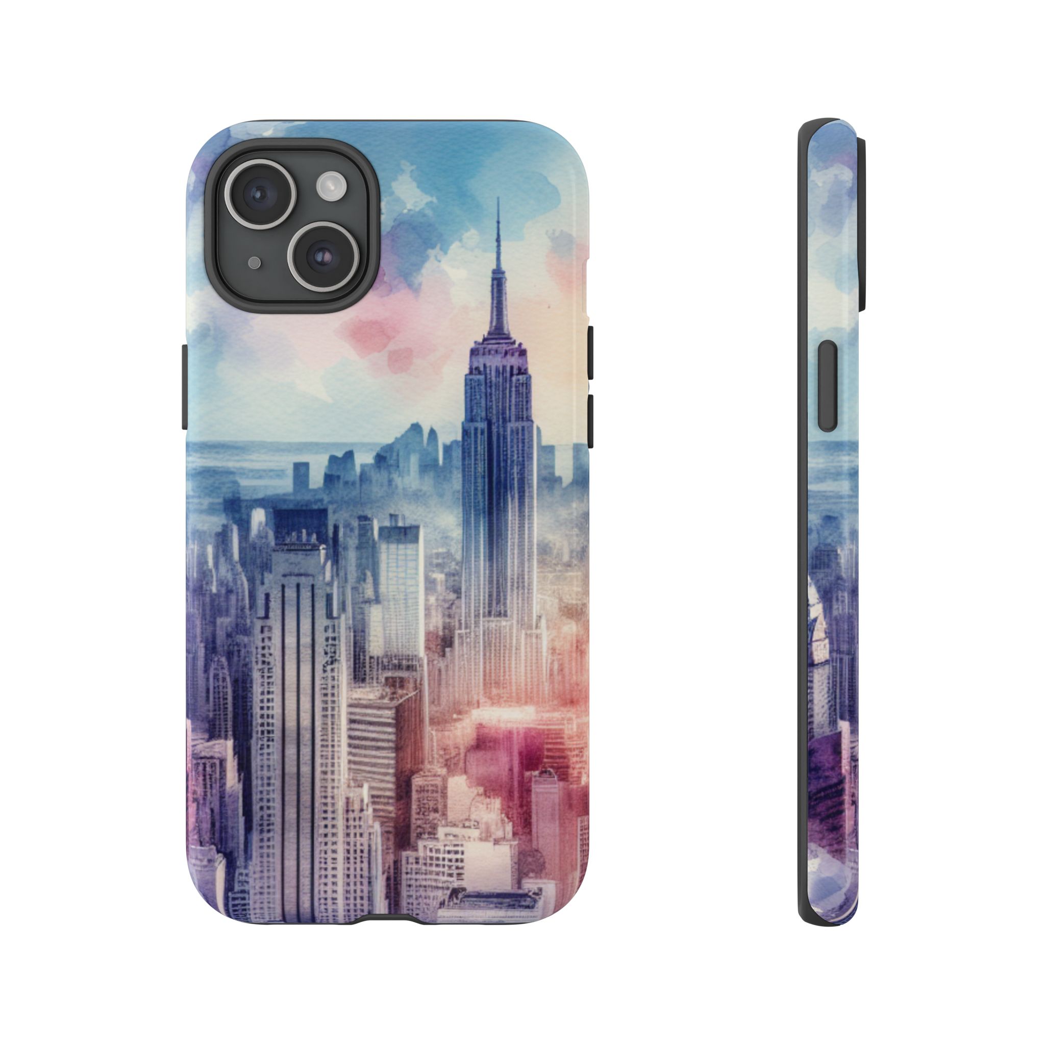 Skyscrapers Painting Trendy Tough Phone Case for iPhone, Samsung & Google Pixel - Image 11