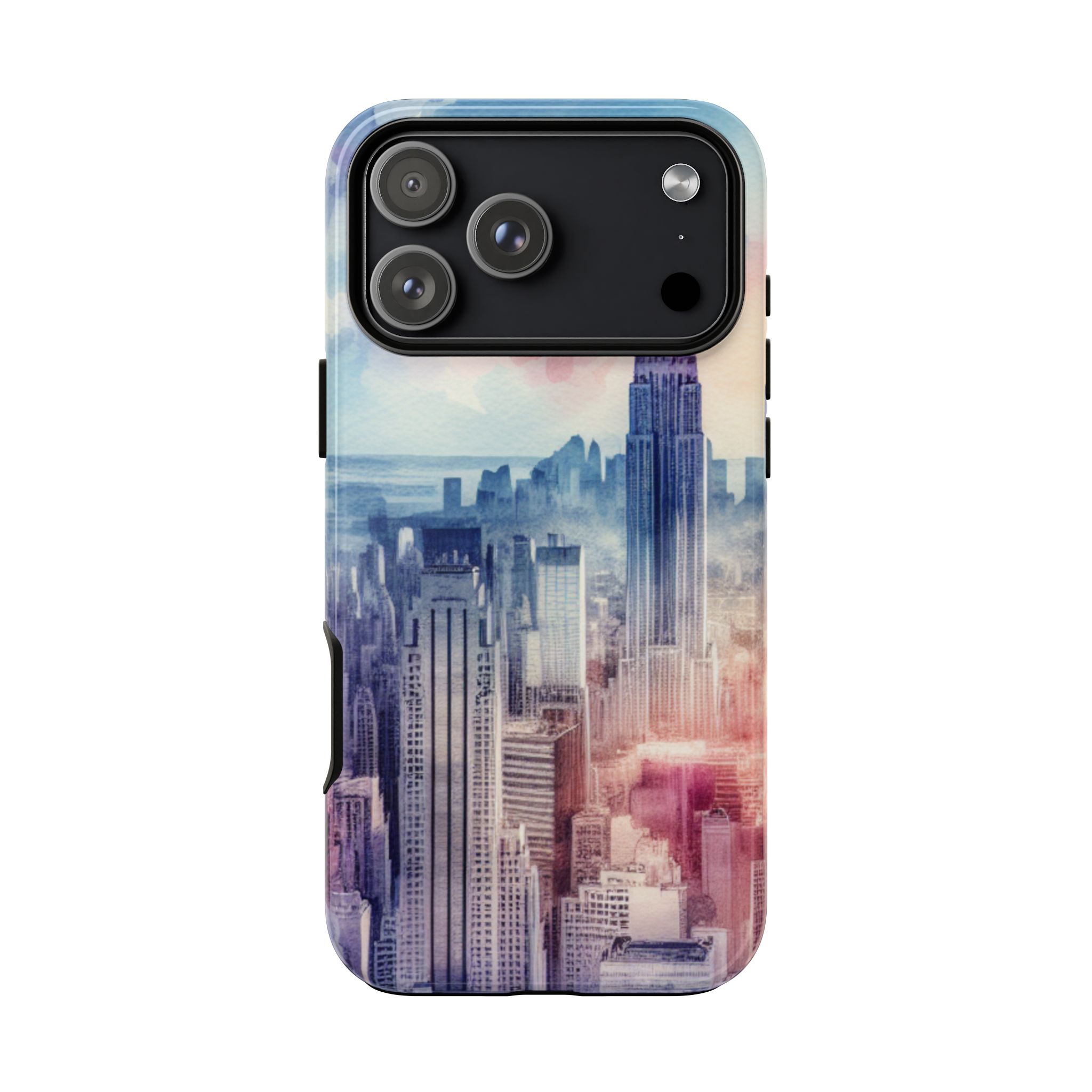 Skyscrapers Painting Trendy Tough Phone Case for iPhone, Samsung & Google Pixel - Image 4