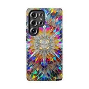 Colorful Mirror Mandala Trendy Tough Smart Phone Case for iPhone, Samsung & Google Pixel