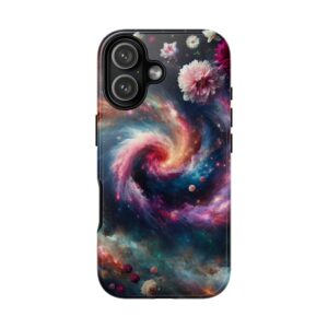 Galaxy Of Flowers Trendy Tough Phone Case for iPhone, Samsung & Google Pixel