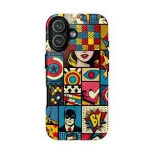 Fun Comic Collage Trendy Tough Phone Case for iPhone, Samsung & Google Pixel