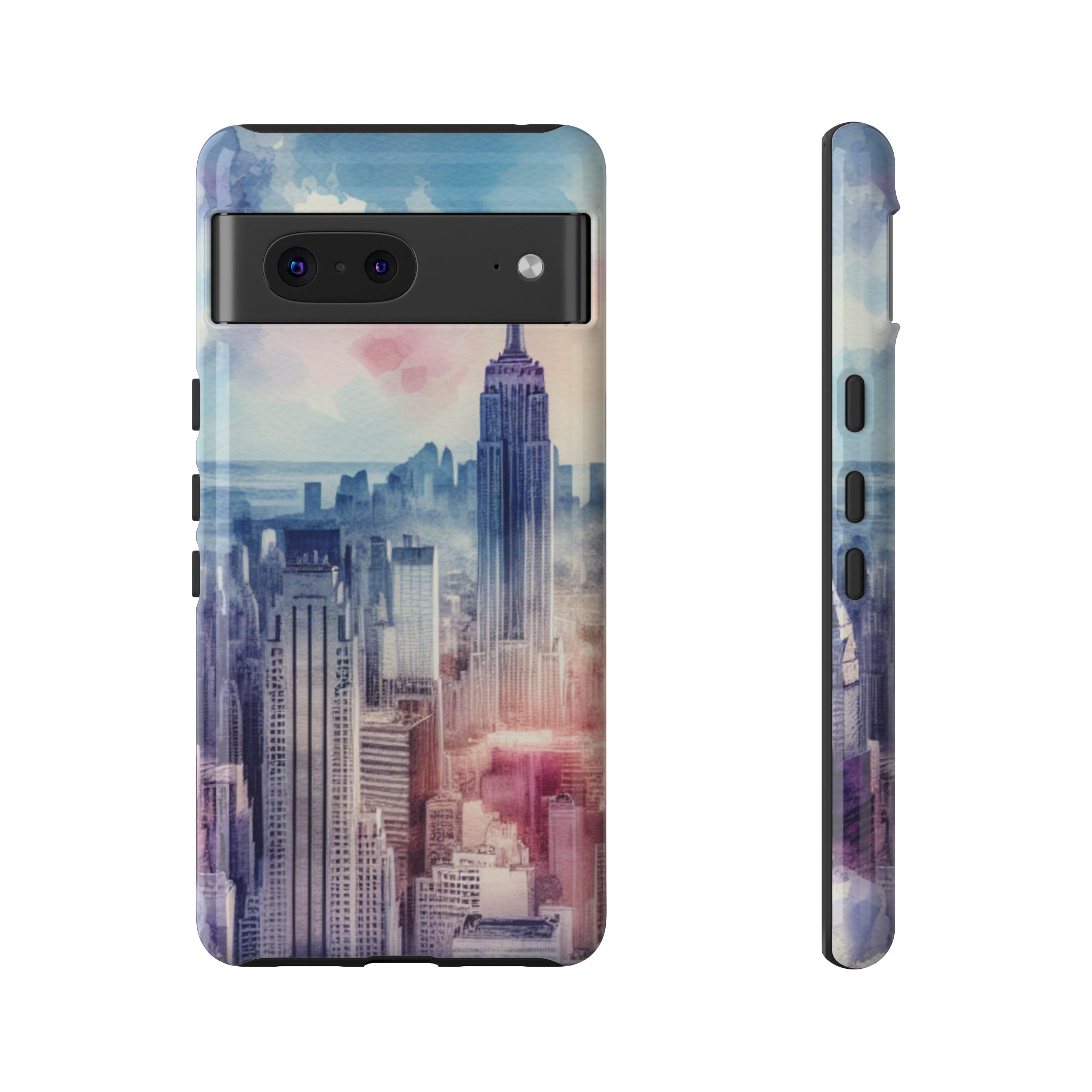 Skyscrapers Painting Trendy Tough Phone Case for iPhone, Samsung & Google Pixel - Image 7