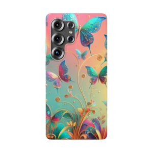 Dreamy Butterflies Trendy iPhone Samsung Flexi Smart Phone Back Case