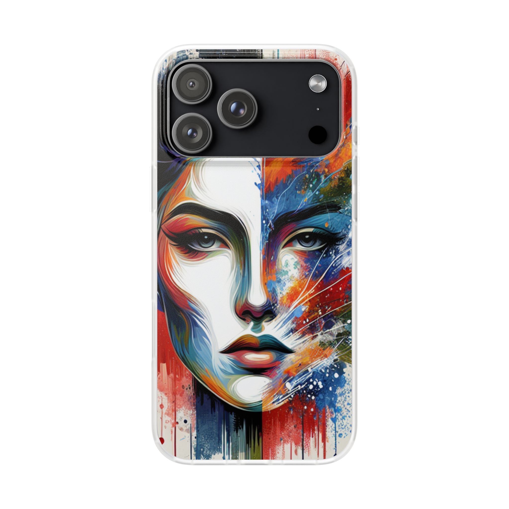 Face Off Blend Trendy Resistant iPhone Samsung Flexi Smart Phone Case Cover