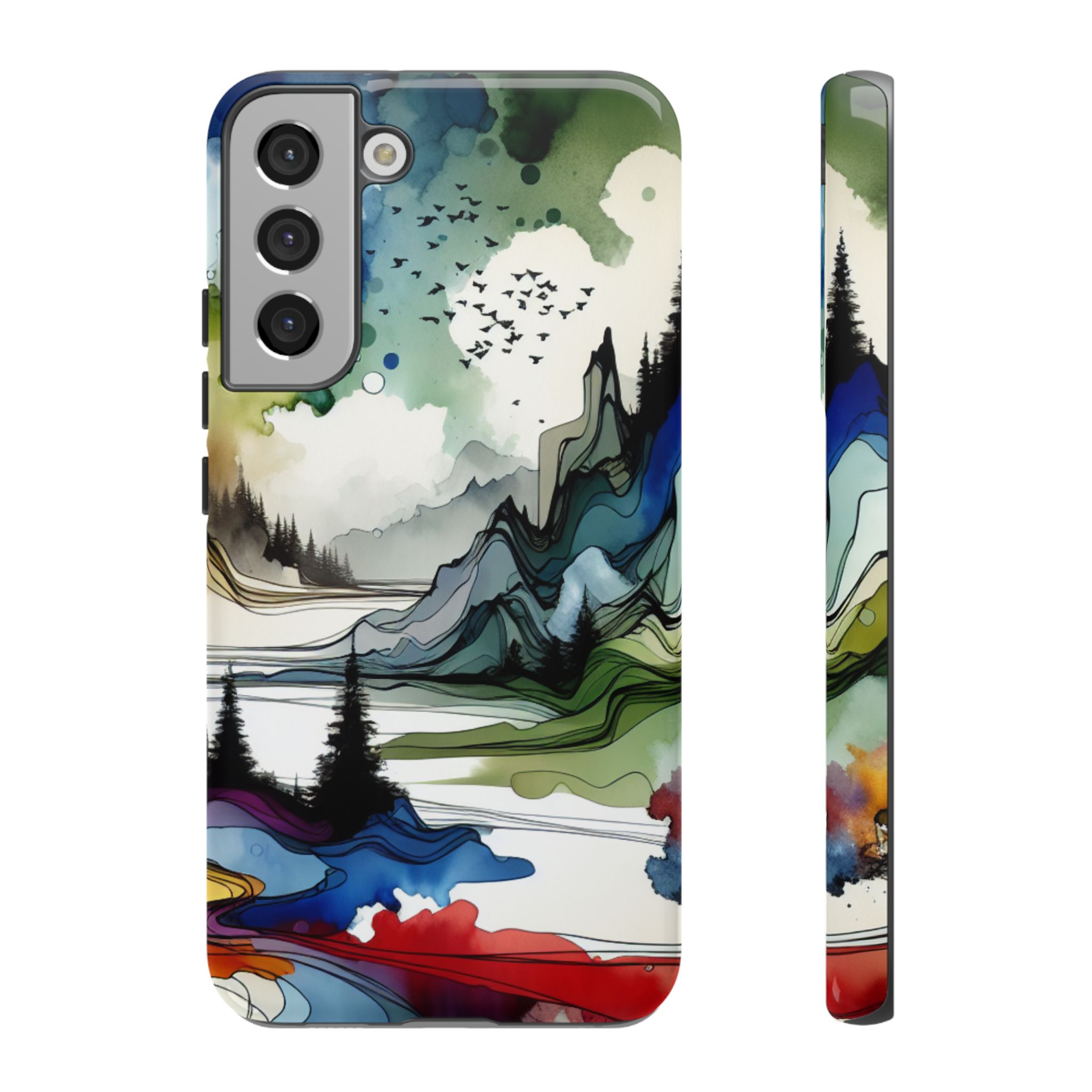 Modern Artistic Landscape Trendy Tough Phone Case for iPhone, Samsung & Google Pixel - Image 8