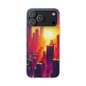 Monochrome City Heights Trendy iPhone Samsung Flexi Smart Phone Back Case